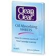 Clean & Clear Instant Oil-Absorbing Sheets, 50-Count Packages (Pack of 4)