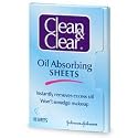 Clean & Clear Oil-Absorbing Sheets, 50-Count Sheets (Pack of 4)