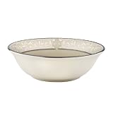 Lenox Pearl Innocence Platinum Banded Ivory China Fruit Bowl