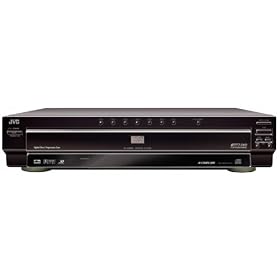 JVC XV-F80BK Progressive-Scan 7-Disc DVD Player, Black by JVC