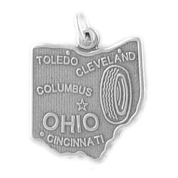 Buy Sterling Silver Ohio Charm by Something Silver