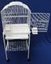Canary Parakeet Cockatiel LoveBird Finch Bird Cages 18"x14"x46" With Stand On Wheels,5804/S WHT