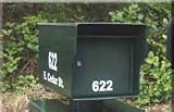 Fort Knox Large Standard Locking Mailbox - Hunter Green