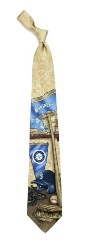Seattle Mariners Nostalgia 2 Silk Necktie