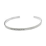 Sterling Silver Friendship Stackable Bracelet - Strength