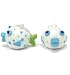 Grasslands Road Bubble Fish Ceramic Salt & Pepper Shaker Set - White Dots