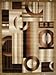 Feraghan/New City New City Brand New Contemporary Modern Squares Circles Area Rug, 9' x 12', Brown/Beige