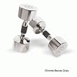 Hampton Fitness 35 lb Chrome Beauty Grip Dumbbells, Pair