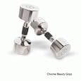 Hampton Fitness Chrome Beauty Grip Dumbbells - Pair