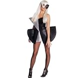 LADY GAGA(TM) Black Sequin Dress Fancy Dress Costume (adult 8-10)