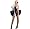 Wig, microphone, fishnet stockings and shoes not i