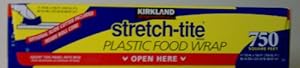 Kirkland Signature Stretch Tite Plastic Food Wrap HUGE 11 7/8 IN X 758 ft. (750 SQ FT) (Pack of 2)