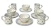 Breakfast setting, 'Blue Crosspieces' (set for 4)