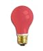 60 Watt Red Light Bulb / Red Incandescent A19 / 130 Volt Long Life
