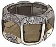 Large Zebra Pet Tent Exercise Pen