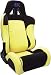 APC 124124 Superrace Seat Blk/Ylw Ea