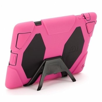Griffin Survivor Extreme-Duty Military Case for the iPad 4/3/2, Pink/Black (GB35379)