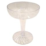 CHAMPAGNE 2-PC 4OZ, CS 20/25, 05-0208 WNA COMET WEST, INC. PLASTIC DRINKWARE