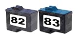 Combo Pack II Remanufactured Lexmark 82/83 18L0032/18L0042 (1 BLK+1 CLR)