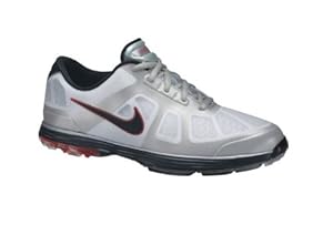 Nike Lunar Ascend Golf Shoes White/Black/Grey/Action Red 11 Wide