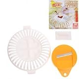 Excellent DIY Microwave Oven Baked Potato Chips Homemade Maker Machine Device with Slicer and Plate - White with Orange