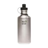  : Klean Kanteen 40oz Kanteen Stainless Steel Water Bottle (Stainless) - with Loop Cap - with Loop Cap