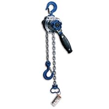 AMH Mini Lever Hoist, Hook Mount, 550 lbs Capacity, 5' Lift, Headroom, 8.5" Lever Length, 0.6" Hook Opening