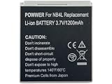 Canon NB-4L/NB4L 1200 mAh Lithium Ion Battery Pack for the SD400, SD630, SD600, SD750, SD1000 & TX1 Digital Cameras eForCity Premium Replacement Battery
