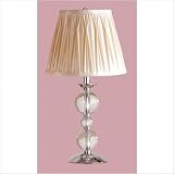 18.5" x 10.5" Vosges Table Lamp with Classic Shade in Crystal