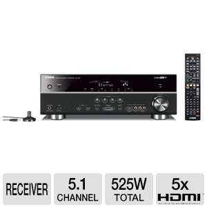 Yamaha RX-V471BL 5.1-Channel AV Receiver