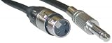 XLR Female / 1/4 Male, 6mm, Metal Molding, 20 ft