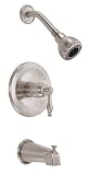 Danze D510055BN Sheridan Single Handle Tub and Shower Lever Handle, Brushed Nickel