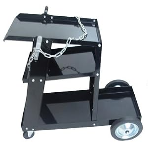 MIG TIG Plasma Cutter Arc Welding Cart with Tank Storage by Generic