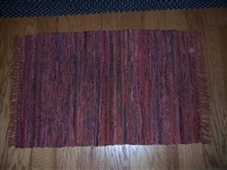 Hand Woven Country Rag Rugs in Spice, 2 x 3