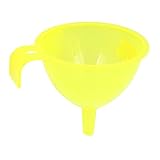 uxcell　フィルター漏斗　フィルターファンネル　イエロー　プラスチック　8.5cm