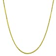 Classic 10k Yellow Gold 18 Inch 0.82mm Box Chain Necklace