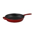 Chefmate® 12" Cast Iron Sauté Pan - Red