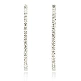 31COVW ZlZL. SL160  Diamond 18k White Gold Hoop Earrings