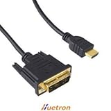 HDMI Male to DVI-D Male Cable HDTV PS3 LCD Plasma Computer - 15 Feet
