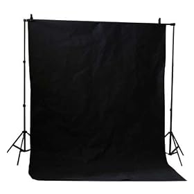 3742 Top Quality Professional Photography Studio Full Body Shot Background 6M x 3M 100% Cotton Muslin Backdrop Colour: Black - 12 Month Warranty >>> THT Trade
