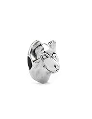 Novobeads She Wolf Sterling Silver Charm Bead - Made in USA w imported materials - Fits all major bead bracelets