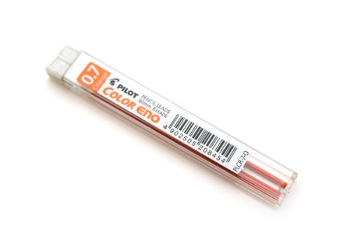 Pilot Color Eno Mechanical Pencil Lead - 0.7 mm - Orange (6 Leads)