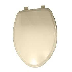 American Standard 5725.027.021 Town Square Elongated Molded Wood Toilet Seat, Bone by American Standard