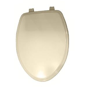 American Standard 5725.027.021 Town Square Elongated Molded Wood Toilet Seat, Bone