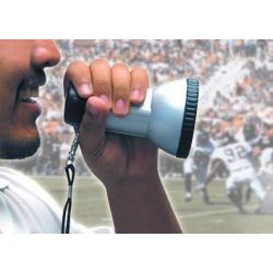 Mini Megaphone (Silver/Black) (5 1/4"L x 3 1/4"Diameter)