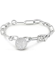 Cz Link Ball Bracelet