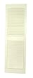 Perfect Shutters IL541439001 14-1/2-Inch by 39-Inch Louvered Cathedral Top Center Mullion Exterior Shutter, 1-Pair, White