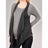 A Pea in the Pod Collection: Velvet Long Sleeve Crew Neck Mock Layer Maternity T Shirt