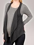 A Pea in the Pod Collection: Velvet Long Sleeve Crew Neck Mock Layer Maternity T Shirt