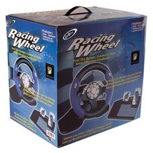 Childrens Toyshop  Video Games : Intec Nintenedo/Sony Gamecube/PS2 Racing Wheel (UNI-2 IN 1 Basic) G52850